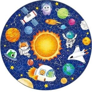 300 Piece Large Round Space Floor Puzzle,